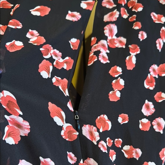 NWT Aster the label Black Floral Ruched Dress Size M - Picture 10 of 15